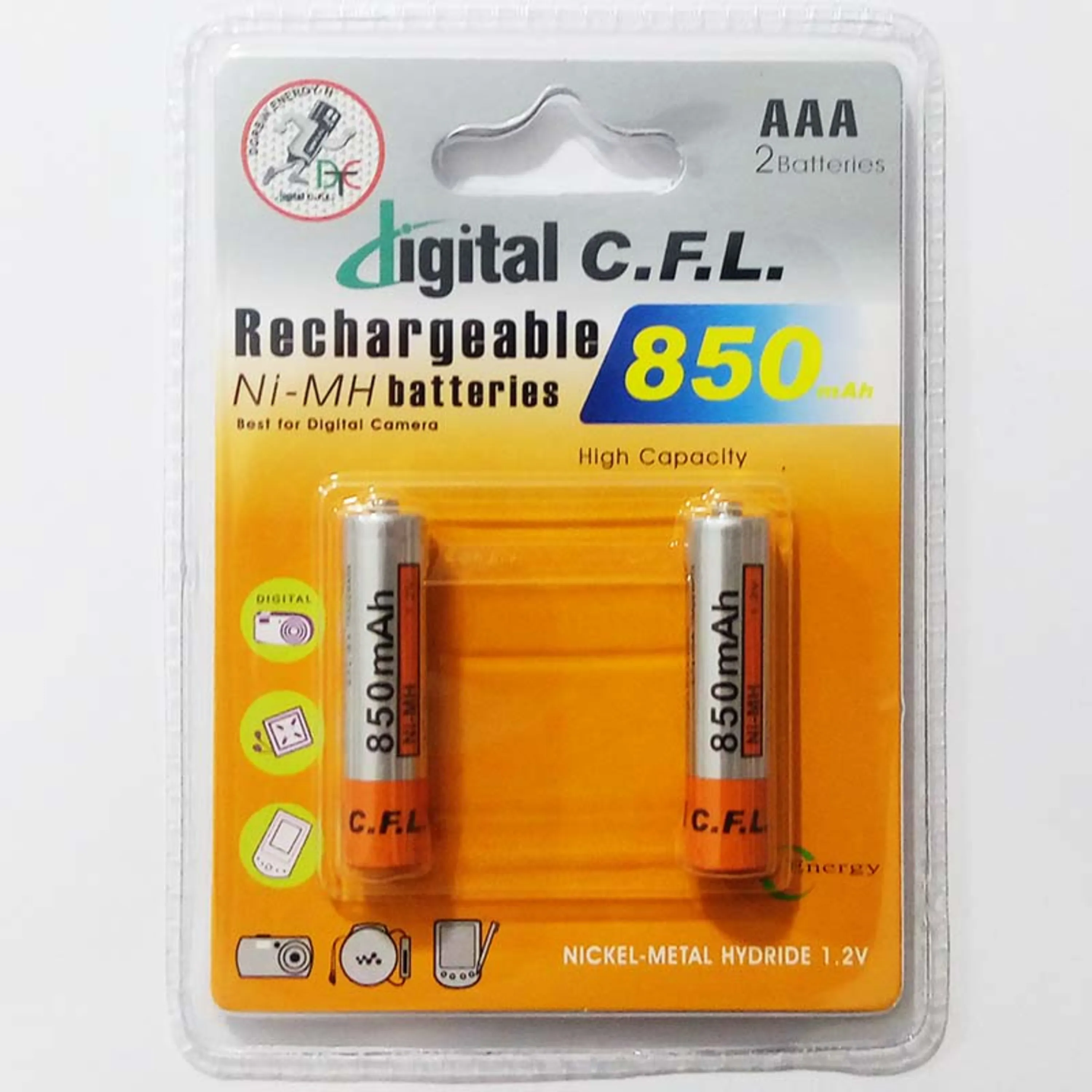 باتری شارژی نیم قلمی KT-020523 | 850 CFL باتری شارژی نیم قلمی KT-020523 | 850 CFL